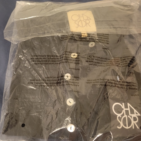 Chaser Longsleeve Stappy Back Waffle Knit Top  size medium new with tags - Picture 2 of 4